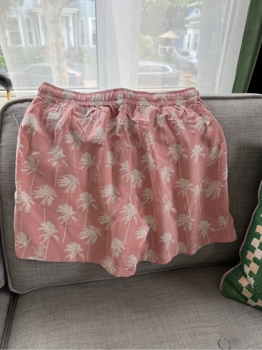 Uniqlo x Disney Pink Palm-Print Drawstring Lounge/PJ Shorts - Picture 5 of 5